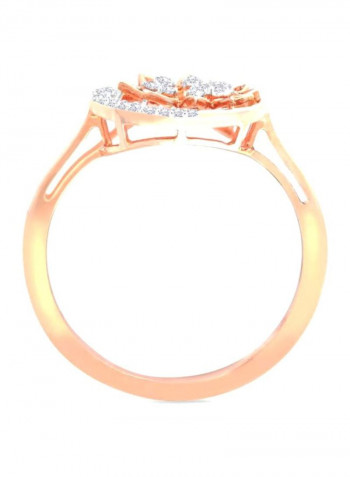 18 Karat Gold Ring With Diamond