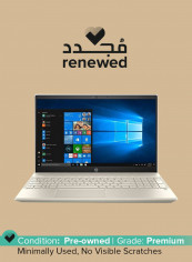 Renewed - HP15-CS0051WM Laptop With 15.6-Inch Display, core_i5 Processor/8GB RAM/1TB HDD/ Intel Graphics Gold