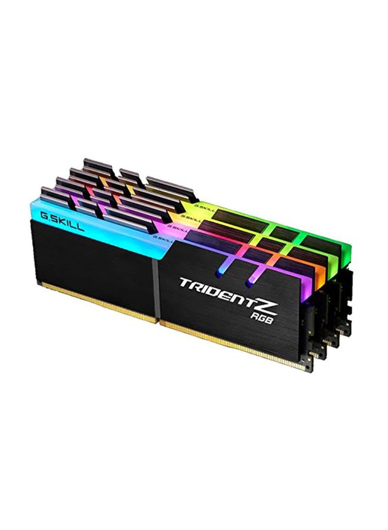 4-Piece Trident Z RGB DDR4 RAM Set 32GB Black/Gold