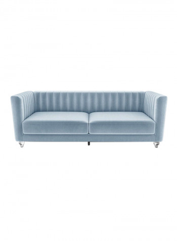 Catriona 3 Seater Fabric Sofa Light Blue