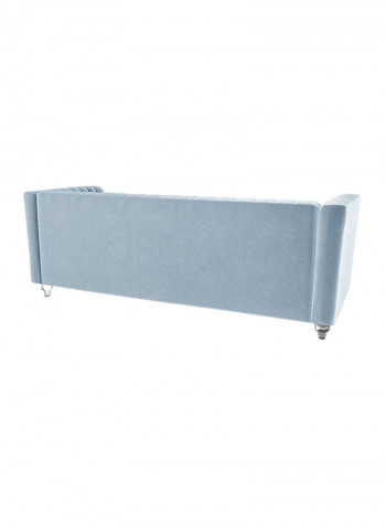 Catriona 3 Seater Fabric Sofa Light Blue
