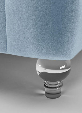 Catriona 3 Seater Fabric Sofa Light Blue