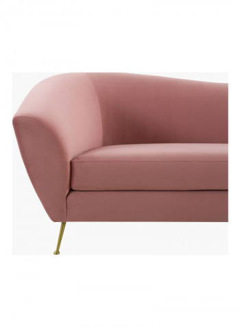 3-Seater Sofa Pink 225 x 86cm