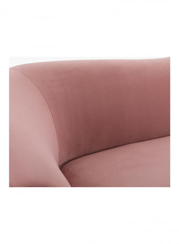 3-Seater Sofa Pink 225 x 86cm