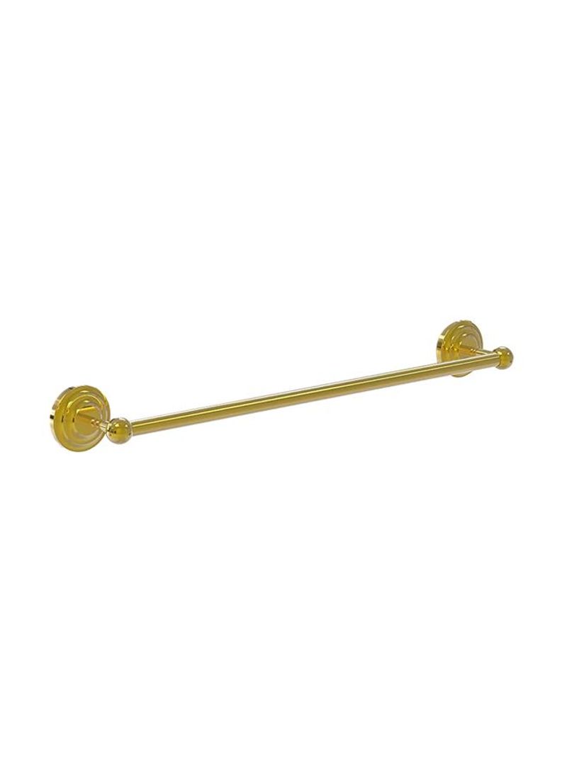 Que Collection Brass Towel Bar Gold 24inch