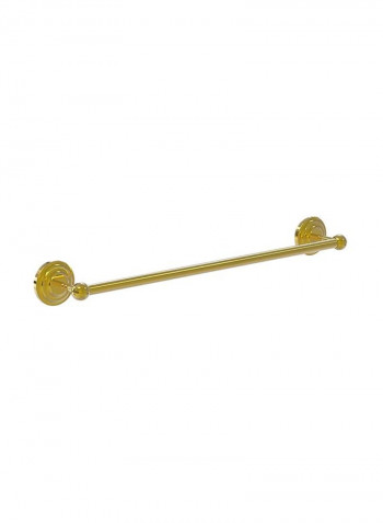 Que Collection Brass Towel Bar Gold 24inch