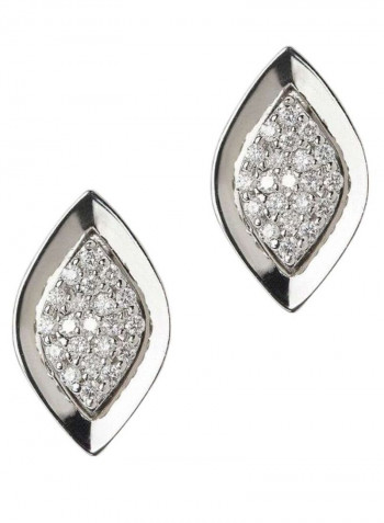 18K Gold Diamond Studded Earrings