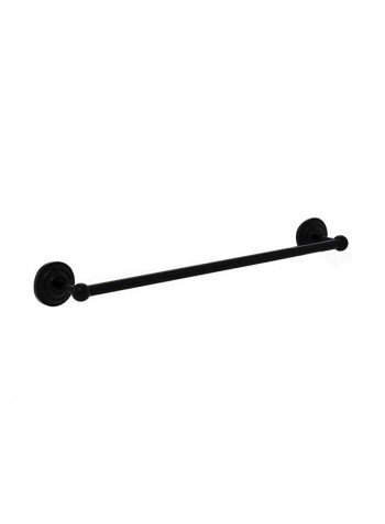 Que Collection Towel Bar Matte Black 24inch