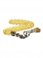 Baltic Amber Prayer Beads with Sterling Silver components