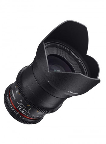 High Grade 35mm T/1.5 Wide Angle Lens Black