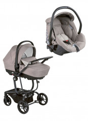 Taski Stroller With Car Seat - Grey/Black