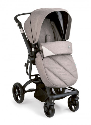 Taski Stroller With Car Seat - Grey/Black