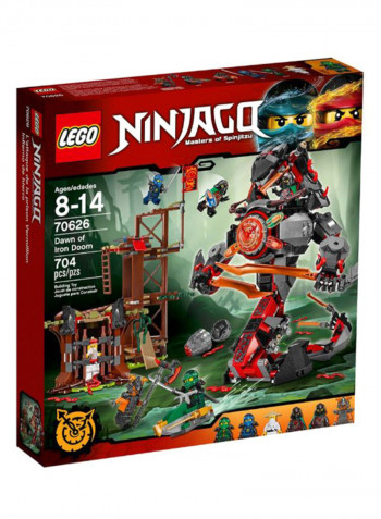 704-Piece Ninjago Dawn Of Iron Doom Building Set 70626