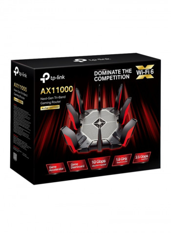 Archer AX11000 Next-Gen Tri-Band WiFi 6 Gaming Router Black/Red