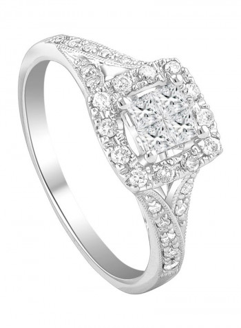 14K Diamond Studded Ring