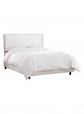 Burling Nail Button Border Bed With Mattress White 180 x 200centimeter