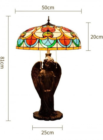 Glass Mosaic Lampshade Table Lamp Multicolour 126 x 92 x 65centimeter