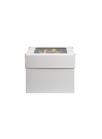 Pack Of 25 Cake Box White 18x8inch