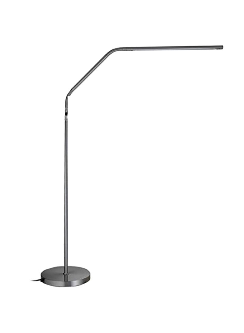 Slimline LED Floor Lamp Brushed Chrome 3x12.5x29.8inch
