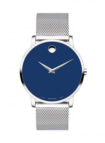 Men's Museum Blue Dial 40mm Swiss Quartz Watch 0607349