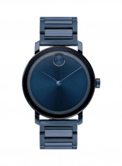 Men's Blue Dial 40mm Swiss Quartz Watch 3600510