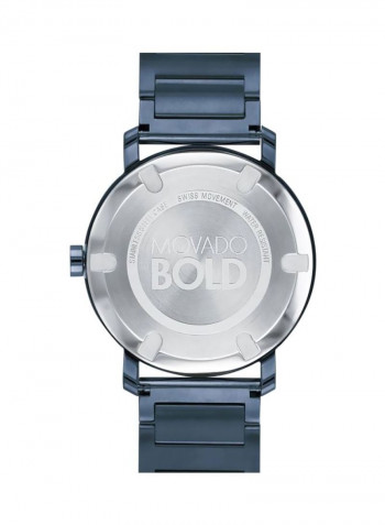 Men's Blue Dial 40mm Swiss Quartz Watch 3600510