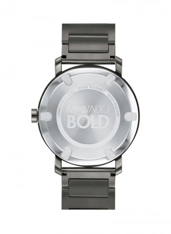 Men's Grey Dial 40mm Swiss Quartz Watch 3600509