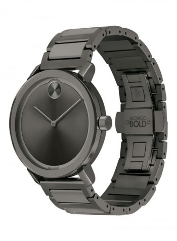 Men's Grey Dial 40mm Swiss Quartz Watch 3600509