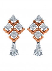 0.03 Ct Diamond Studded Joie De Vivre Earrings reviews 0.03 Ct Diamond Studded Joie De Vivre Earrings