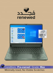 Renewed - Notebook 14-DQ1088WM Laptop With 14-Inch Display, Intel Core i5 Processor/10th GEN/8GB RAM/256GB SSD/Integrated Graphics Green