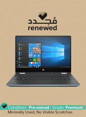 Renewed - Pavilion X360 14-dh0011ne Convertible 2-In-1 Laptop With 14-Inch Multitouch Display, Intel Core i3 Processor/10th Gen/8GB RAM/256GB SSD/Intel UHD Graphics 620 Blue