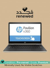 Renewed - Pavilion X360 14-ba002ne (2018) Laptop With 14-Inch Touchscreen Display, Intel Core i3 Processor/7th Gen/4GB RAM/1TB SSD/Intel HD Graphics With English/Arabic Keyboard Silver