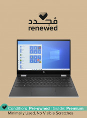 Renewed - Pavilion X360 14-dw0024na (2020) Laptop With 14-Inch Touchscreen Convertible Laptop, Intel Core i3 Processor/10th Gen/8GB RAM/128GB SSD/Intel UHD Graphics With English/Arabic Keyboard Natural Silver