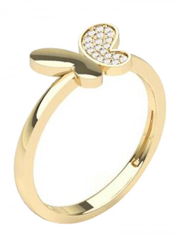 0.25 Ct Diamond Butterfly Promise Ring