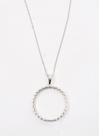 White Gold 0.25 Carat Diamond Circle Of Life Quarter Carat Pendant