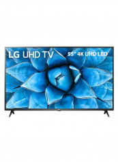 55-Inch 4K Active HDR WebOS Smart AI ThinQ LED TV 55UN7340PVC Black