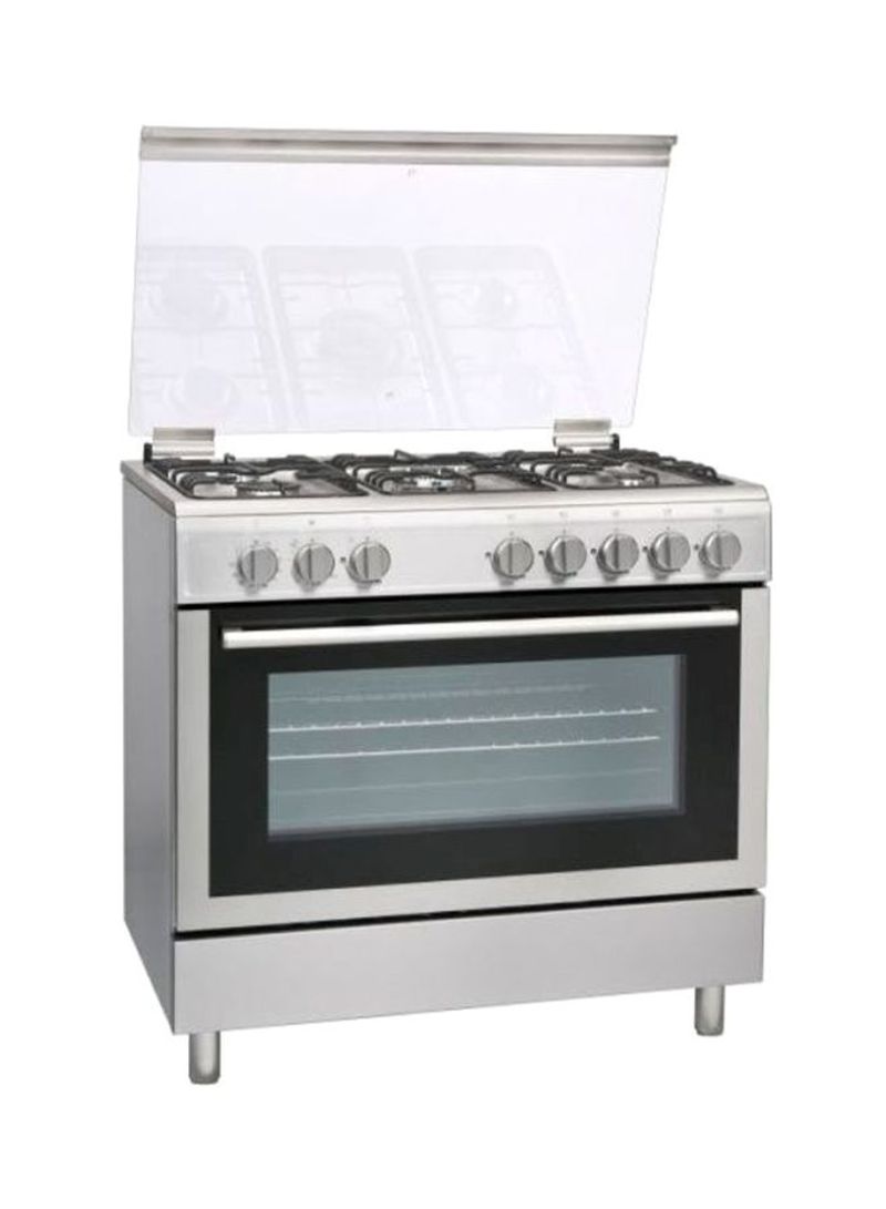 5-Burner Gas Cooker FGC9060-3D Black/Silver