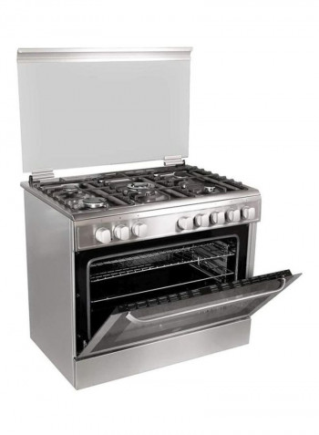 5-Burner Gas Cooker FGC9060-3D Black/Silver