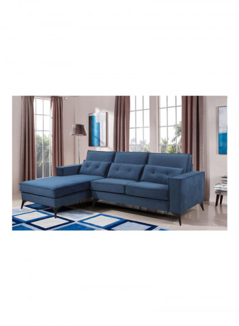 Clover Left Corner Sofa Blue 84 x 160 x 240cm