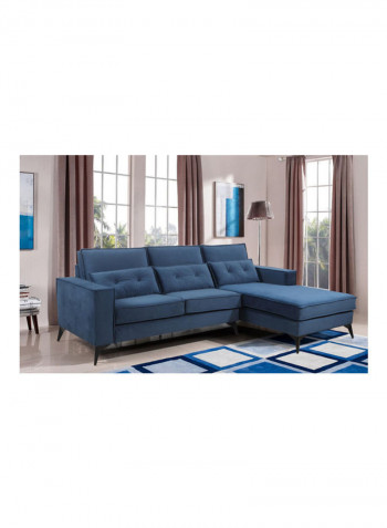 Clover Right Corner Sofa Blue 84 x 160 x 240cm