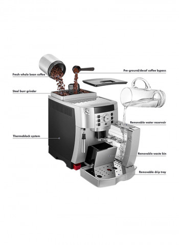 Magnifica XS Fully Automatic Espresso Machine 1450 W ECAM22.110.B Silver/Black