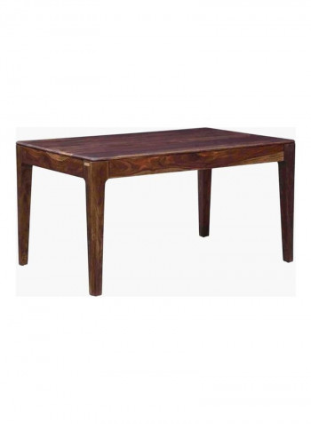 Seri 6-Seater Dining Set Brown/Black 1x1x1cm