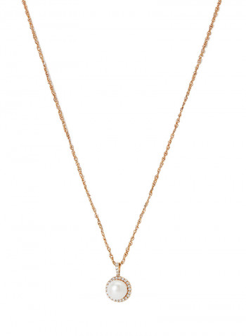 18 Karat Rose Gold Diamond Necklace