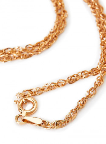 18 Karat Rose Gold Diamond Necklace