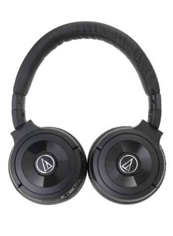 Solid Bass Bluetooth Wireless Over-Ear Headphones Black