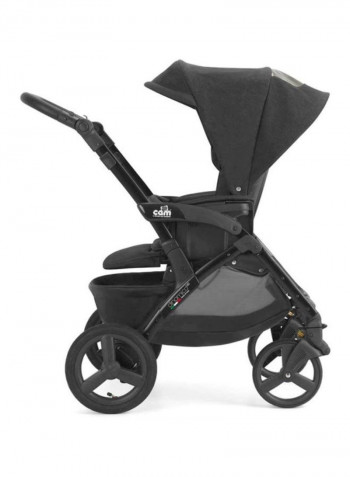Stroller With Carrier And Diaper Bag - Black