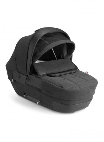 Stroller With Carrier And Diaper Bag - Black