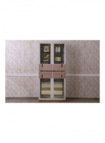 Stylish Dreamwave Vitrine Beige/Clear/Golden