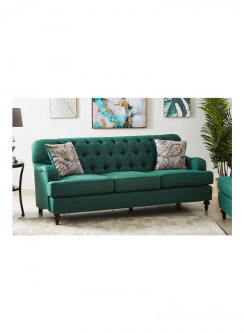 Dorothy 3-Seater Sofa With 2-Cushions Green