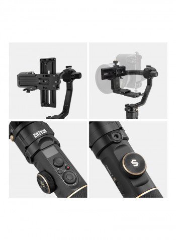 Crane 2S Combo Professional 3-Axis Handheld Gimbal Stabilizer With TransMount Mini Black